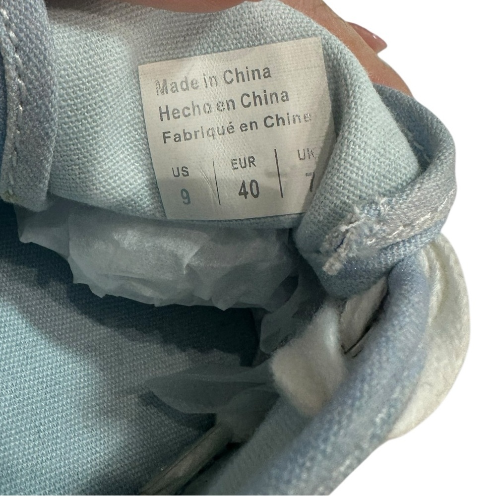 Billabong Puebla Platform Sneaker Light Blue/White Tie Dye Vulcanized - Picture 6 of 7